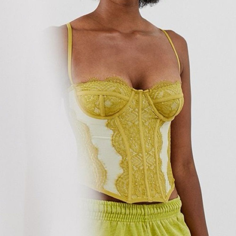 Urban Outfitters Lace Bustier Corset Top